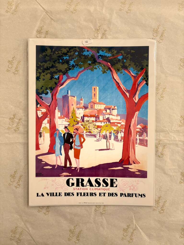 Affiche Grasse - Ville des fleurs et du parfum