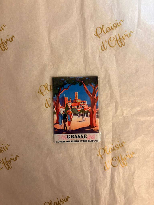 Magnet Vintage Grasse – La Ville des Fleurs et des Parfums