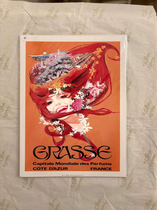 Affiche Grasse - Capitale mondiale des parfums