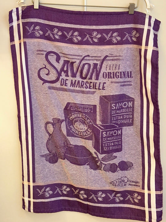 Torchon Savon de Marseille - Violet
